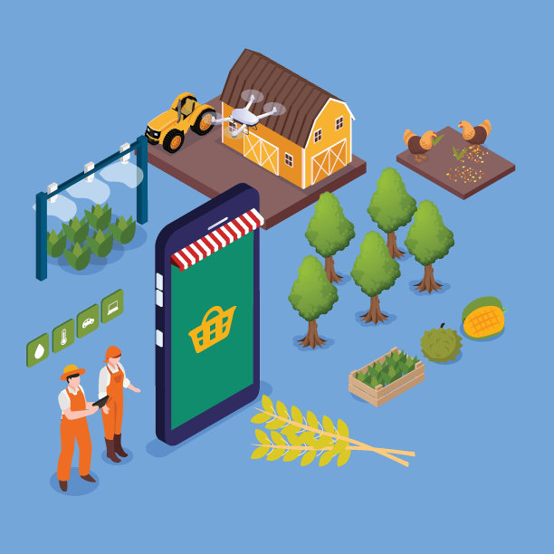 现代农业技术-在线销售等距3d图片下载