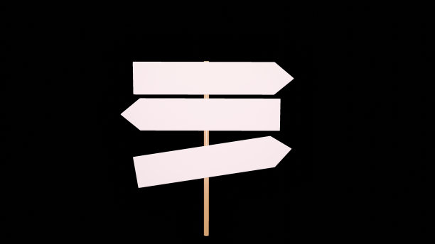 黑色背景上的空指针，3d渲染图片下载