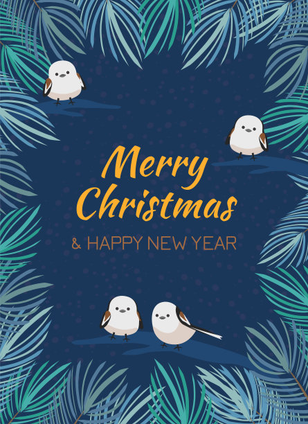 传统的公司节日贺卡和圣诞树。圣诞快乐，新年快乐。图片下载