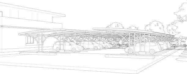 停车场三维效果图图片下载