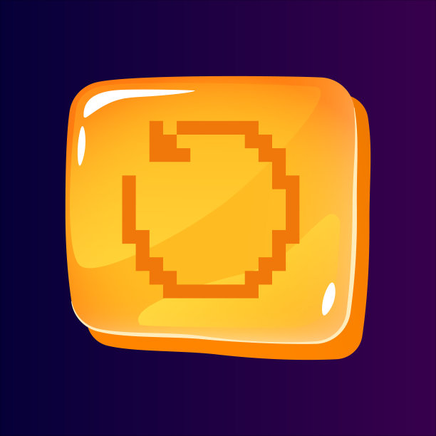 更新带有像素化图标的平滑ui按钮图片下载