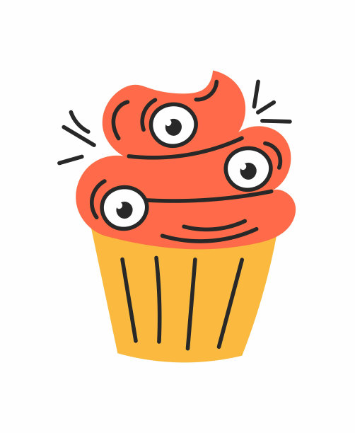 带眼睛的万圣节蛋糕图片下载