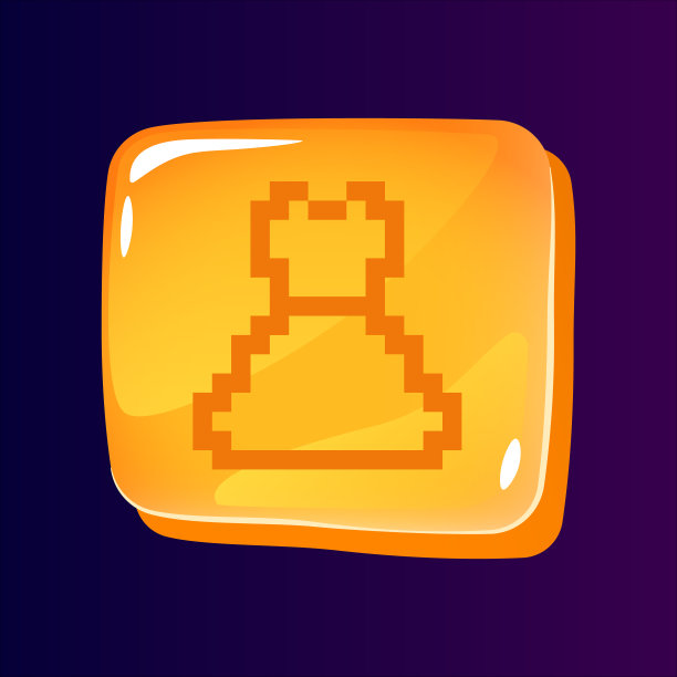 用像素化图标装饰光滑的ui按钮图片下载