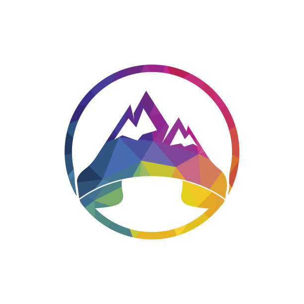 山叫矢量标志设计模板。图片下载