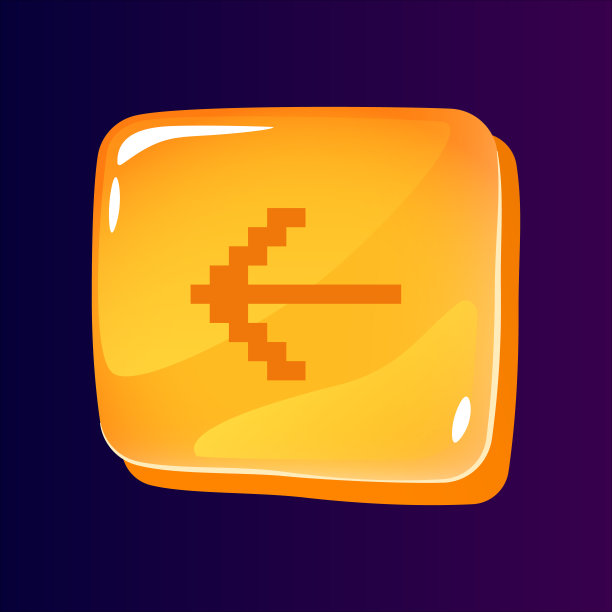 指向左侧光滑ui按钮的指针，带有像素化的图标图片下载