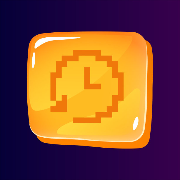 计时器更新光滑的ui按钮与像素化的图标图片下载