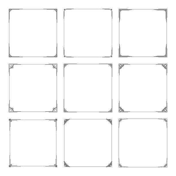 奢华的金银丝边境广场图片下载