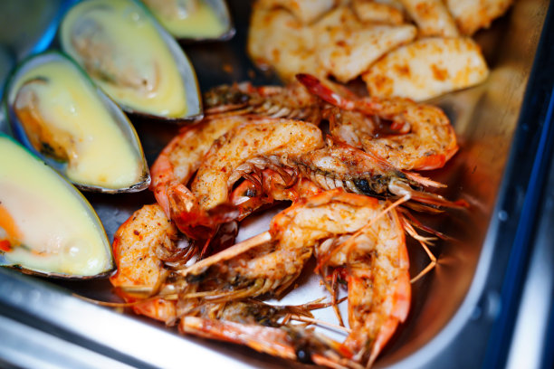 什锦青口虾仁火锅图片下载