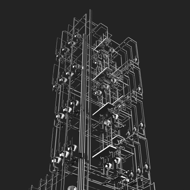 卫生管道的3D插图图片下载