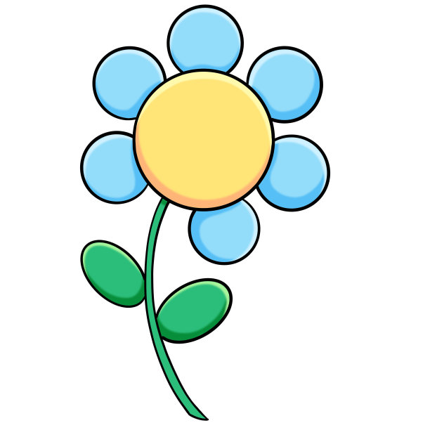 可爱的蓝色甘菊花图片下载