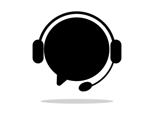 图标客户支持服务。矢量符号聊天。耳朵的象征图片下载