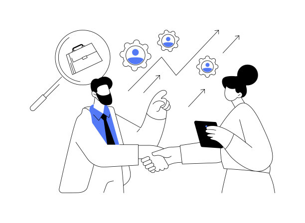 人际关系抽象概念矢量插图。图片下载