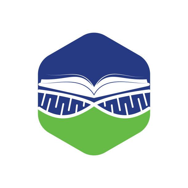 DNA书标志设计模板图片下载