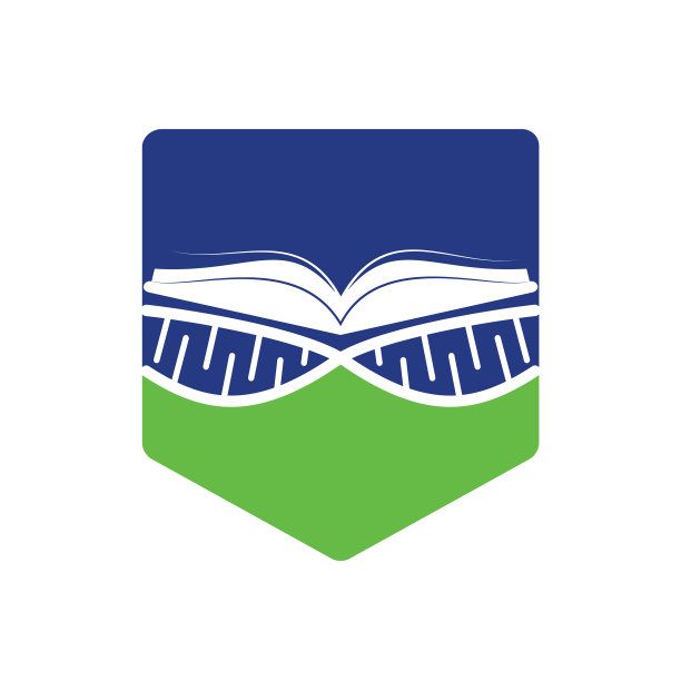 DNA书标志设计模板图片下载