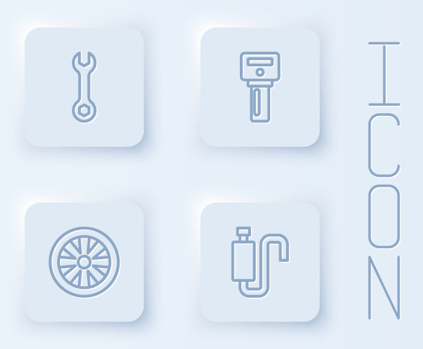 用遥控器设置线扳手、扳手、车钥匙图片下载