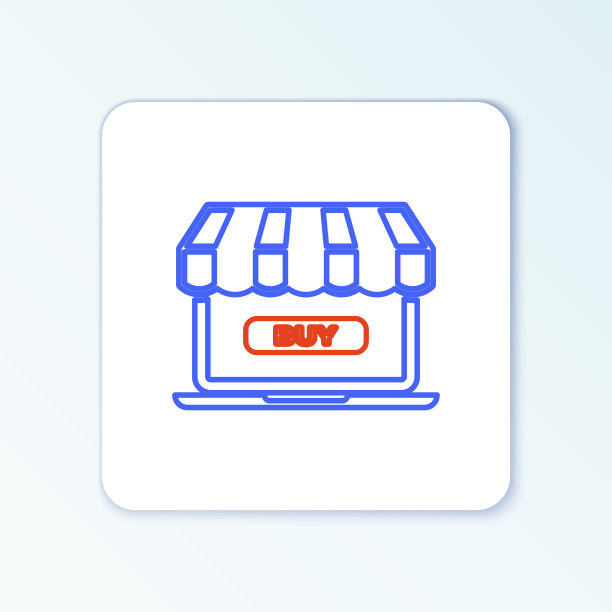 在线购物概念购买屏幕笔记本电脑图片下载