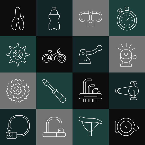 用齿轮车把设置直线自行车钟链图片下载