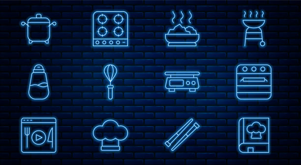 套线食谱烤箱碗热汤厨房图片下载