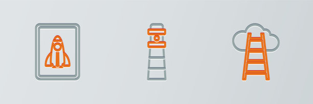 设置线楼梯与完成标志启动项目图片下载