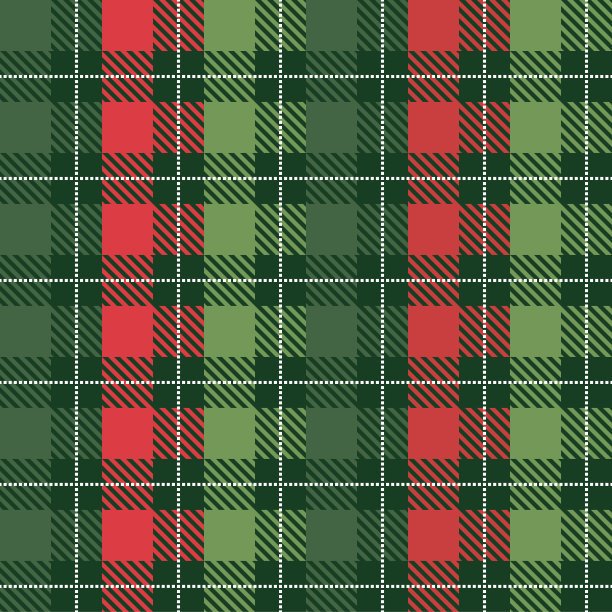圣诞红绿格纹背景，格纹纹理无缝图案织物格纹背景，方格布背景图片下载