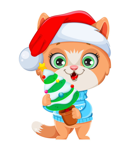 穿着暖和衣服的可爱小猫。有趣的猫图片下载