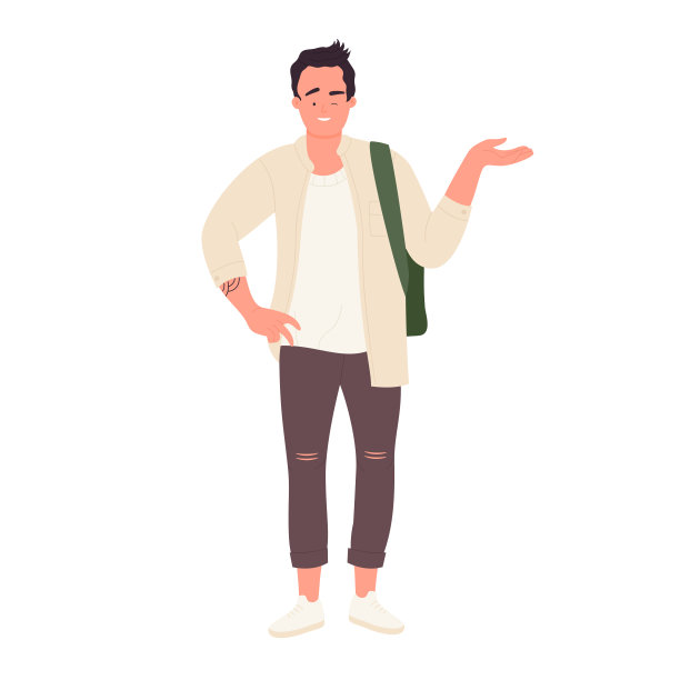 站着举手的学生图片下载