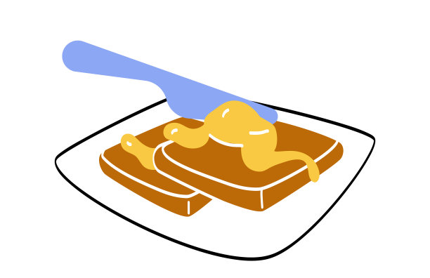 面包配花生酱图片下载