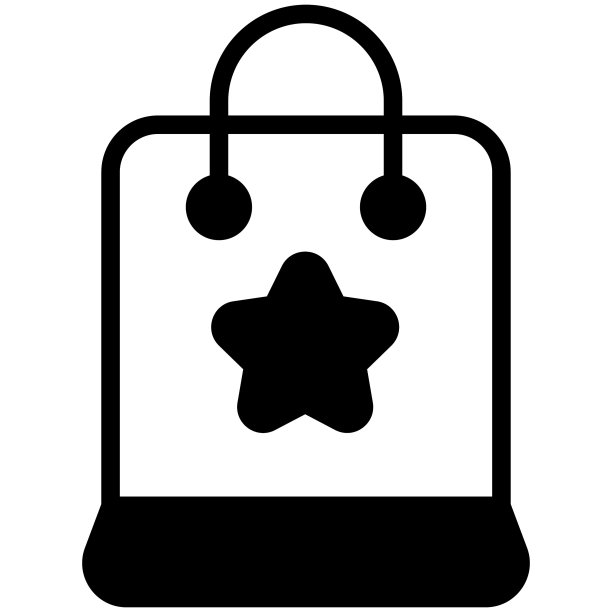 复活节购物平线图标图片下载