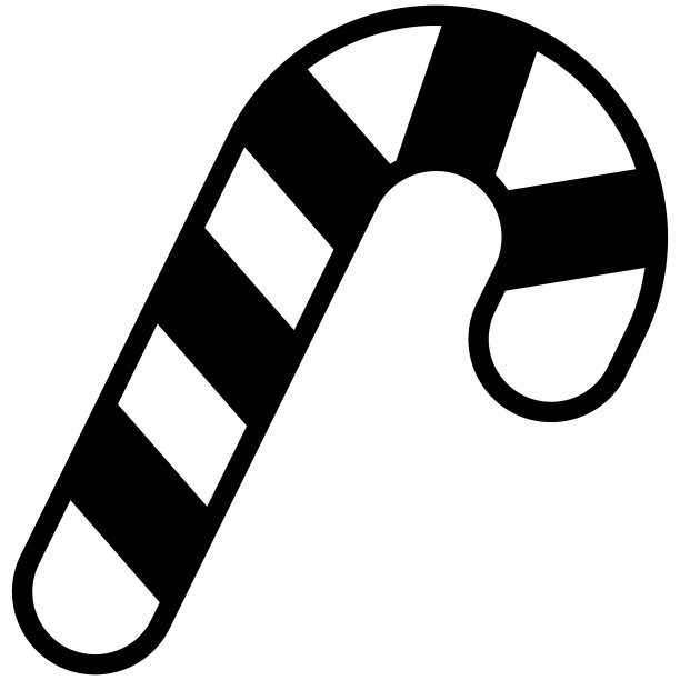 糖果手杖的平线图标图片下载