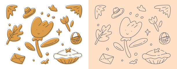 魔术线性花剪纸套装图片下载