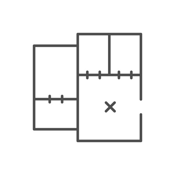 建筑蓝图线轮廓图标图片下载