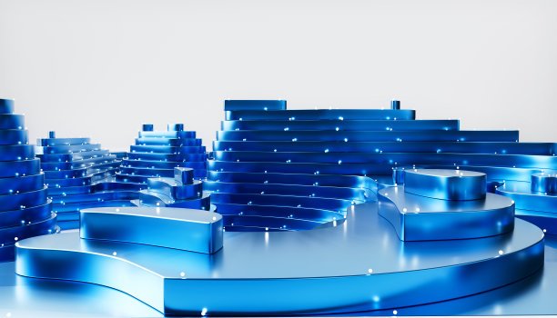 蓝色波背景图片下载