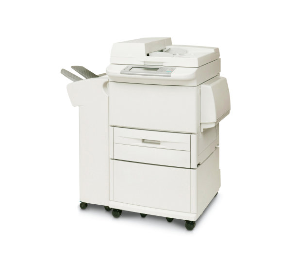 现代数码打印机隔离在白色背景图片下载