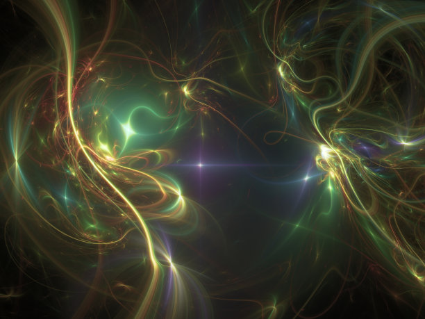 抽象分形艺术背景的光条纹和发光。图片下载