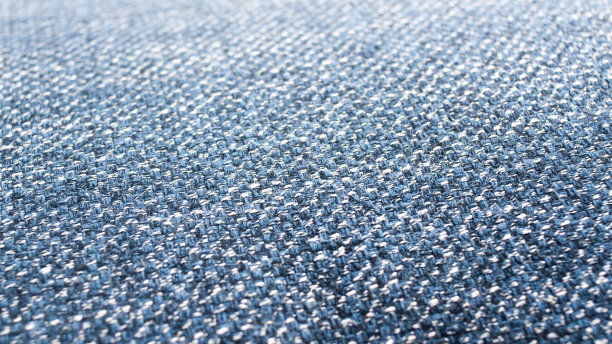 蓝色纤维织物质地表面图片下载