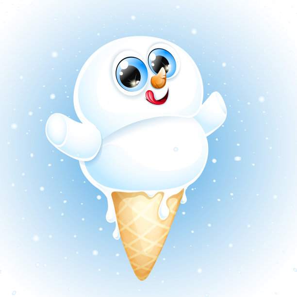 雪人在锥图片下载