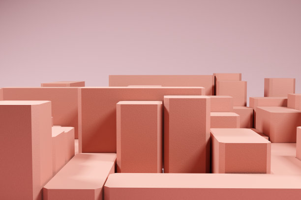 设计方形矩形盒子，方块和粉色立方体裙台背景。概念展示场景舞台平台展示，产品，销售，横幅，化妆品。三维渲染图片下载