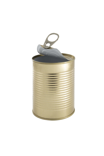 白色背景上的孤立锡罐图片下载