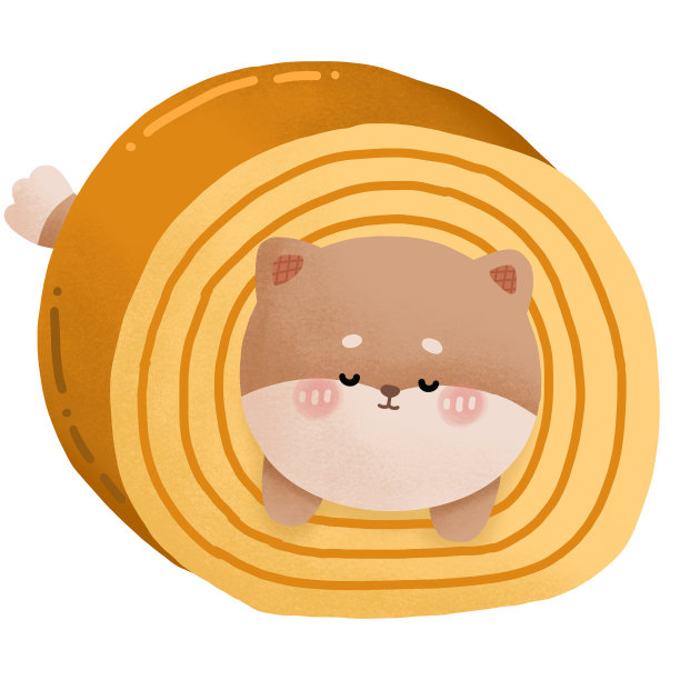 蛋糕卷的狗图片下载