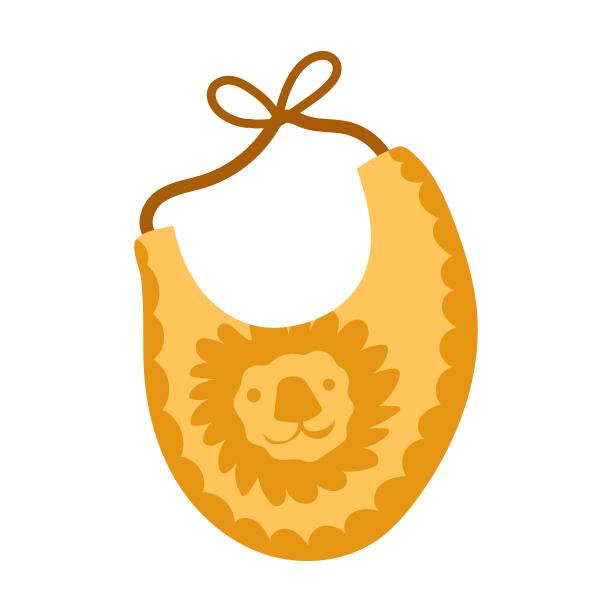 食物围兜。小男孩和小女孩的衣服。矢量插图的可爱的服装婴儿的孩子。卡通裤子孤立在白色上图片下载