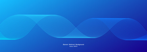 蓝色横幅抽象背景图片下载