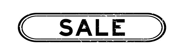 垃圾黑色销售字橡胶印章邮票在白色的背景图片下载