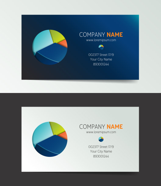 的名片。现代简约的黑白干净简约的模板。向量。图片下载