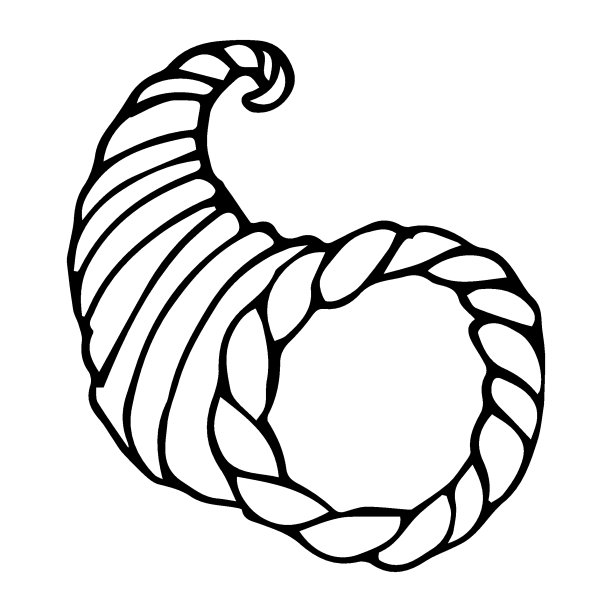 涂鸦秋天聚宝盆图片下载