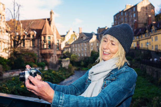 迪恩村，爱丁堡老城，苏格兰图片下载