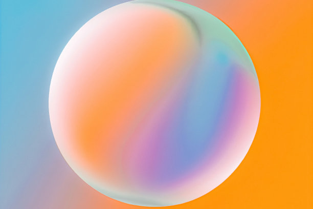明亮的球体孤立在彩色的背景上图片下载