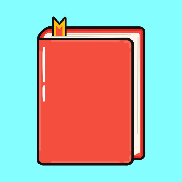 可爱有趣的书。矢量手绘卡通卡哇伊人物插画图标。被隔离在蓝色背景上。本书人物概念图片下载