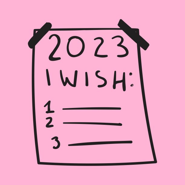 2023的愿望清单。图片下载