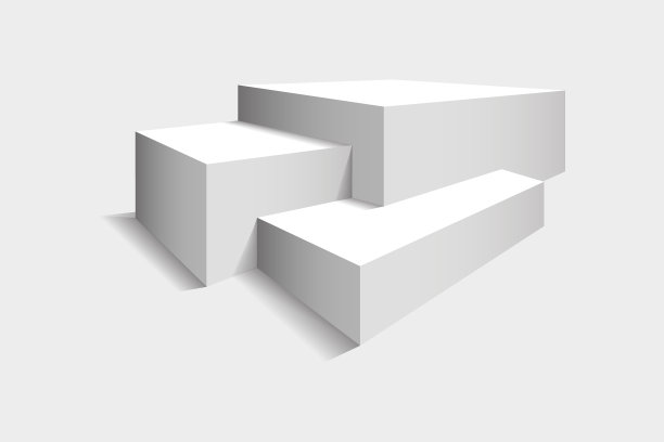 隔离在透明背景3d上的讲台图片下载