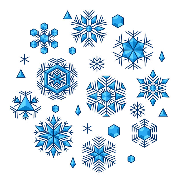 冬天背景雪花圣诞快乐图片下载